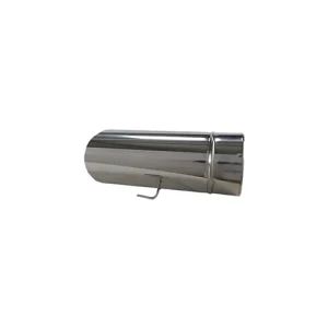 0.33 Mts – Tubo Simple de Acero Inoxidable con Registro