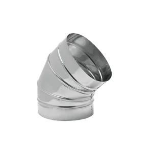 Curva en acero inoxidable 45º 100mm